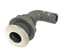 Taskar Thru-Hull Bilge Skin Fitting 3/4" 19mm Codo Barco Marina Acero Inoxidable Drenaje Plug