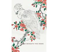 Tasks beneath the moon: Japanese art themed 50 pages blank lined bullet journal for recording daily tasks and goals for adults and teens