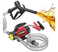 TaskStar Bomba Trasvase Gasoil 12V: Caudal 50 L/min, Eléctrica Bomba Portátil con Pistola, Filtro y Mangueras para Diésel, Biodiésel, Queroseno y Gasóleo - Para Casa, Granja y Obra