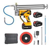 TaskStar Engrasadora Batería, 2024 Innovadora Engrasadora Eléctrica Potente, Pistola de Engrase 12000 PSI con 2 * 4000 mAh Baterías y Cargador, Gatillo de Velocidad Variable