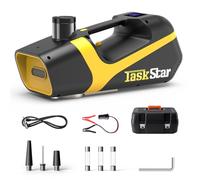 TaskStar Gato hidráulico 5t 3t, 12V Gato eléctrico para Coche con Bomba de Aire y Pantalla LCD, para SUV, camión, Emergencia, Cambio de neumáticos, reparación en Garaje (Alcance:15.5-45cm)