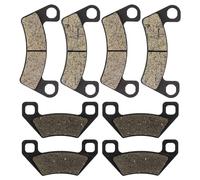 TASLIN Kit de Pastillas de Freno for Arctic Cat Wildcat Sport 700 1436-811 2502-217 Juego de Pastillas de Freno orgánicas Delanteras y traseras