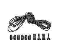 Tasmanian Tiger TT Bungee Cord Tab Set de fijación para reparación o sustitución, accesorios de mochila, color negro