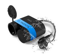 Tasmota Smart Enchufe exterior NOUS A4T, IP44 resistente al agua, enchufe de jardín, enchufe de 16 A con consumo de energía, contador de corriente, temporizador, compatible con Alexa, Google Home