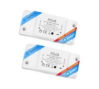 Tasmota Smart interruptor de luz empotrado NOUS L6T - esp8266 interruptor de casa inteligente con temporizador wifi interruptor led luz relé 230v MQTT Google Home Assistant Alexa 2pcs