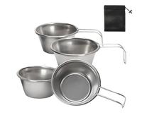 Tasse À Café Petite 50ml Pour Thé Équipement - Mini Patas Vino Portátiles | Gobelet En Acier Inoxydable | Tasse à Café Petite 50ml Pour Thé Équipement Portable 4 x | 4 tazas compactos para cam