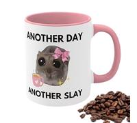 Tasse De Hamster Triste - Tasse En Céramique Hilarante Avec Nœud Papillon, Tasse Drôle Matins Remplis De Rires | Les Tasses À Café Font Rire Tout Le Monde, Tasse En Céramique Hilarante Avec Nœud Papil