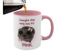 Tasse De Hamster Triste - Tasse En Céramique Hilarante Avec Nœud Papillon, Tasse Drôle Matins Remplis De Rires | Les Tasses À Café Font Rire Tout Le Monde, Tasse En Céramique Hilarante Avec Nœud Papil