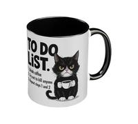 Tasse De Thé À Chats, Tasse À Faire En Céramique Cat Water Tasse, Réutilisation D'isolation Récipient, Récipient De Boisson Anti-scalding Pour Boissons Chaudes Ou Froides