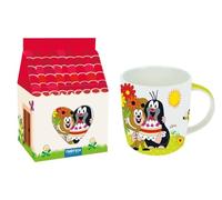 Tasse "Der kleine Maulwurf" im Papphaus: Aus Porzellan