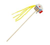 Tassel Cat Wand, Interactive Cat Toy, Cat String Toy, Colorful Cat Wand, Colorful Interactive Cat Wand Toy with Bells for Indoor Play Tassel Cat String Toy for Small, Medium, and Large Breed Cats