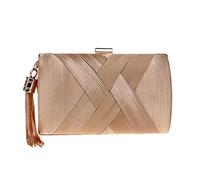 Tassel Fashion Ladies Day Clutch Bags Pequeños bolsos para el hombro Femenino Bolso de la noche de boda para mujeres Purso (D)