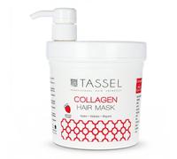 Tassel Mascarilla Capilar de Colágeno con Fresa 1L, Tratamiento Nutritivo y Reparador, Hidrata y Aporta Brillo, Cabello Suave y Sedoso (Fresa, Mascarilla 1L)