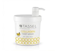 Tassel Mascarilla Capilar de Colágeno con Fresa 1L, Tratamiento Nutritivo y Reparador, Hidrata y Aporta Brillo, Cabello Suave y Sedoso (Platano, Mascarilla 1L)