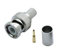 Tassety 30 conectores BNC de crimpado para CCTV hembra conector BNC RG6