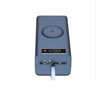 Tassety Carcasa de batería 21X18650 Uso de caja de banco de energía sin soldadura - con luz 18650 caja de carga de batería desmontable portátil DIY