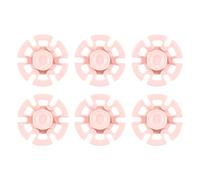 Tassety Paquete de 6 organizadores de cables para electrodomésticos de cocina, soporte adhesivo para cables, gestión de cables para mezcladores de almacenamiento, color rosa