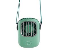 Tassety Ventilador colgante de cuello, portátil, mini USB, enfriador de aire, ventilador recargable, pequeño ventilador eléctrico de mano para el hogar C