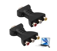 TASSFROO 2 adaptadores HDMI a 3RCA, adaptador AV a HDMI 1080P Mini Compuesto Video Audio Converter Splitter to AV Video Adapter für Projector Table PC Kamera Rot Weiß Gelb Schnittstelle
