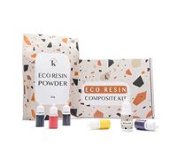 Tassika Kit de resina ecológica para principiantes, 2 libras, kit de resina de terrazo, kit de recarga