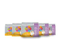 Tassimo, 105 Dosis Café Desayuno, Compatibles con Máquinas TASSIMO, 105 Cafés Redondo y Equilibrado, 5 paquetes de 21 cápsulas