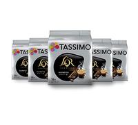 Tassimo, 80 cápsulas café espresso Ristretto L'OR, compatibles con máquinas TASSIMO, 80 cafés, cuerpo y potente, 5 paquetes de 16 cápsulas (el embalaje puede variar)
