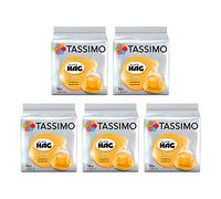 Tassimo Café HAG Crema Decaffeinato Cápsulas de Café - 5 Paquetes (80 Porciones)
