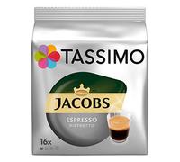Tassimo Cápsulas de Café Jacobs Krönung Espresso Ristretto, Café Molido de Tueste Natural, 5 x 16 T-Discs