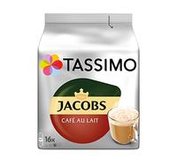 Tassimo Jacobs Café au Lait, 16 cápsulas de café para 16 bebidas