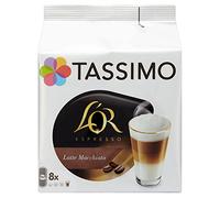 Tassimo L 'OR Espresso Latte Macchiato, Café, Cápsulas, Café con Leche, 8 Raciones