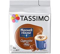 Tassimo Maxwell House - Cappuccino chocolate, café, cápsula de café, chocolate, 80 bebidas
