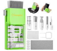 Tassmpitor Kit de limpieza de teclado de pantalla de laptop, herramienta de limpieza electrónica todo en 1 para MacBook iPad iPhone Pro teléfono celular, herramienta de cepillo para tablet,