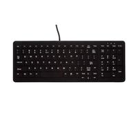 Tast Active Key AK-C7000 Desinfizierbare & Beleuchtete HygienE-Tastatur Mit Nummernfeld Cleanfunction Usb Schwarz (de) (aK-Cb7000F-U1-B/ge)
