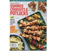 Taste Of Home Magazine. Summer Cookouts & Potlucks. Effortless, Sizzling Suppers, Make & Take Treats. 109 Recipes For Easy Outdoor Eats.