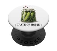Taste of Home Pepinos En Escabeche Diseño De Alimentos Polacos PopSockets PopGrip Adhesivo