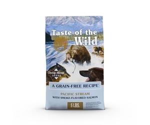 Taste of The Wild Grain Free Pacific Stream Canine Formula Pet Dog Food 5lbs