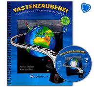 tastenzauberei parte Cuaderno de banda 5 - Piano Escuela de Aniko drabon con CD, Online de audio y Bunter herzförmiger - Partituras Verlag Oriental Europa Music 2045 - 15 M 9789043145961