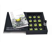 TASTERPLACE Set de aromas de aceite de oliva extra virgen - versión en inglés - para sumilleres - para amantes del Aceite de Oliva Extra Virgen - herramienta de degustación