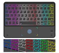 Tastiera Bluetooth con touchpad inalámbrico, Ricaricabile Tastiera Senza Fili Universal Ultra Sottile per Tablet, per Tablet Samsung/iOS/Android/Windows/Telefoni,Layout Italiano QWERTY Nero di