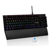 Tastiera Da Gioco Meccanica - The G-Lab - Keyz -Carbon -Ex/fr - Retroilluminata - Interruttore Blu - Poggiapolsi - fr