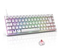 Tastiera Da Gioco - The G-Lab - Keyz Titan - Meccanica (interruttore Rosso) - Cablata - Rgb - Bianca