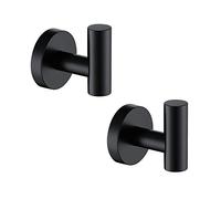 TASTOS Gancho simple de acero inoxidable N89Z, negro, acrílico