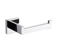 TASTOS Soporte de Papel higiénico Cromado Pulido SUS304 de Acero Inoxidable, Moderno Cuadrado, Medio Abierto, Soporte TP de 5 Pulgadas, dispensador de Rollos de pañuelos sin óxido para baño, Cocina
