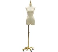 Tastros de maniquí Forma de vestimenta femenina Tasking de vestimenta de vestir de manianas en busca de vestidos de vestir de busca con una base de metal altura ajustable para joyas de vestimenta