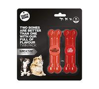 Tasty Bone Juguete, Pack de 2, Cranberry (57182)