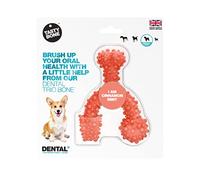 Tasty Bone TrioBone - Juguete Dental de Nailon para Perros pequeños (Menta de Canela), Dientes y encías Fuertes y saludables, Indestructible para masticadores agresivos, Sabor Eterno, Fabricado en el