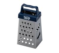 Tasty Mini rallador cuadrado - Rallador de cocina perfecto para chocolate, limón y nuez moscada - Compacto y versátil - Moderno azul oscuro