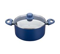 Tasty Olla antiadherente Ocean Blue - Ø 24 cm con tapa de cristal - aluminio reciclado - Mango suave al tacto, revestimiento cerámico antiadherente para todo tipo de fuegos, incluida inducción
