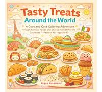 Tasty Treats Around the World: A Cozy and Cute Coloring Adventure Through Famous Foods and Snacks from Different Countries - Perfect for Ages 6-10