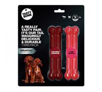 Tastybone Hueso De Nylon Twin Pack Salchicha Ternera Bacon Small